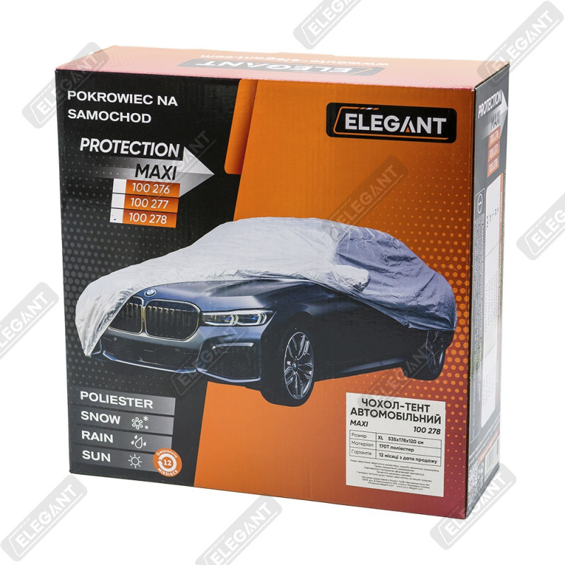 Чохол-тент автомобільний Elegant PLUS Polyester, L